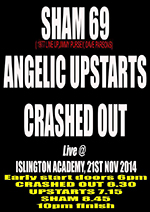 Crashed Out - The O2 Academy, Islington, London 21.11.14